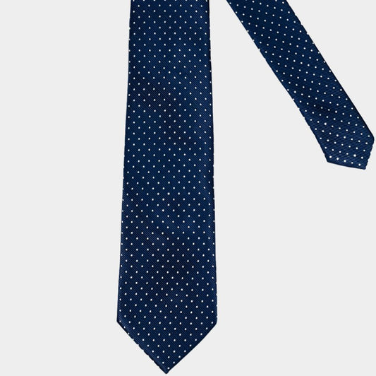 NAVY SPOT TIE SET (CV101)