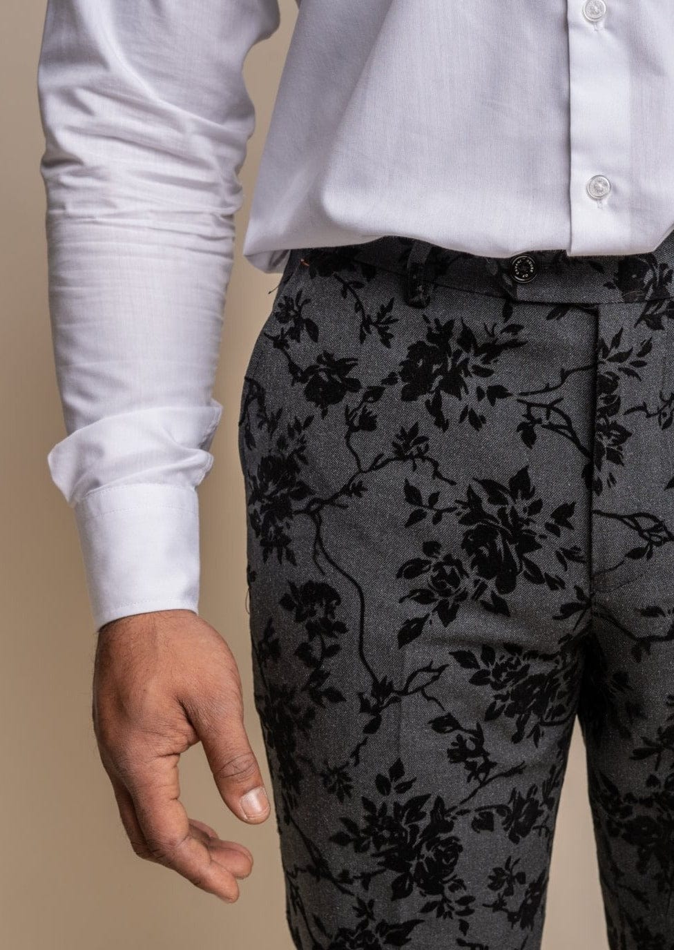 Floral trouser outlet suit