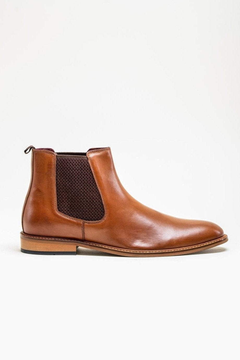 WATSON TAN LEATHER CHELSEA BOOTS